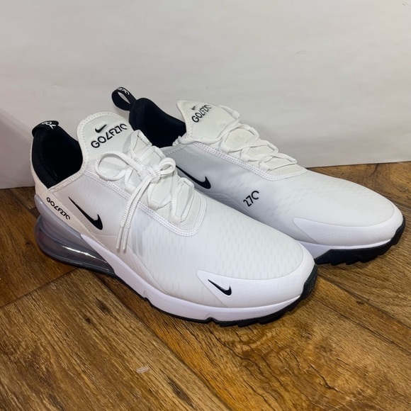 Nike Golf‎ Air Max 270 Shoes White Black Platinum CK6483-102 Men's New With Box - Picture 2 of 12